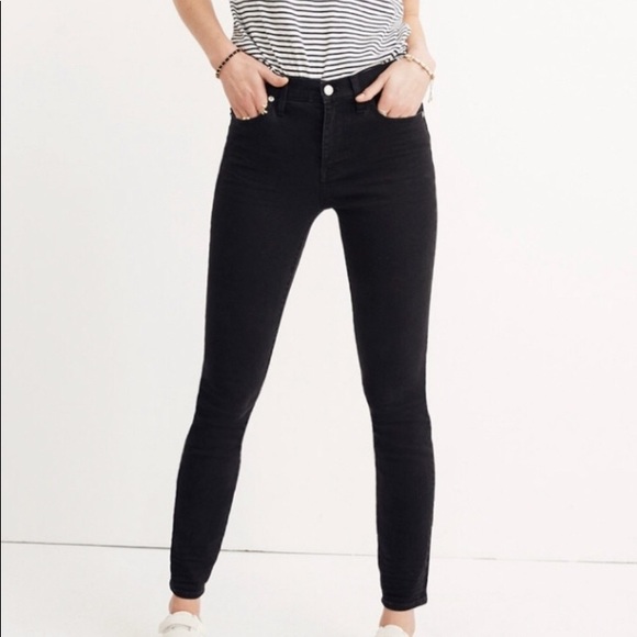 Madewell Denim - Madewell 9” High Rise Skinny Black Jean
